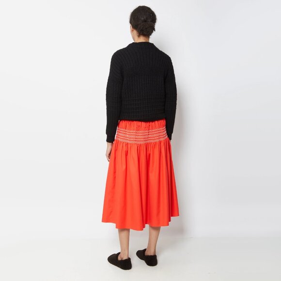 Sofie D'Hoore "Saudad" Cotton Skirt in Poppy Red, size 34. (fits size XS/S ish) - Picture 2 of 11